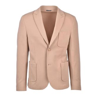Daniele Alessandrini Blazers, male, Beige, Size: L Grey Cotton Blend Stretch Jacket