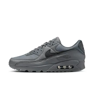 Nike Mens Air Max 90 Premium Shoes with Reflective Accents in Grey | HV4517-003