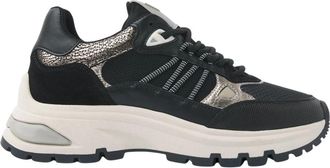 VIA VAI Liz Dae Sneakers - Dames - Sneakers - Zwart - 37 EU - Leer - Schoenen