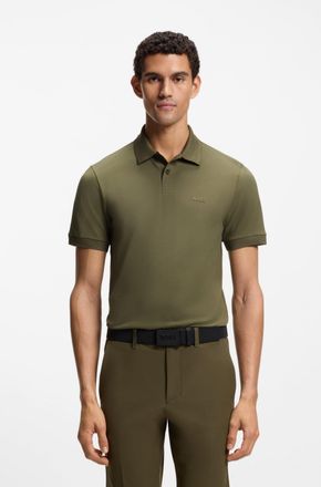 Boss Green by Hugo Boss Poloshirt BOSS GREEN Paul, Herren, Gr. XXL, schwarz beige257, Jersey, Obermaterial: 92% Baumwolle, 8% Elasthan, slim fit, hoch geschlossener Ausschnit