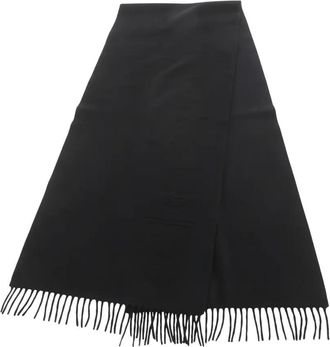 Chanel 1986-1988 sjaal met Camellia patroon - Zwart