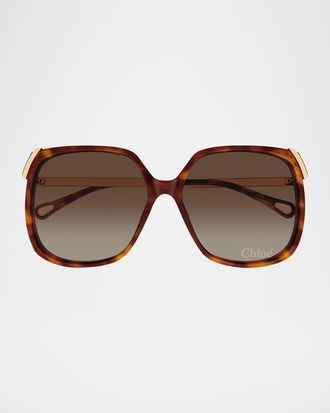 Chloé Square Acetate Sunglasses