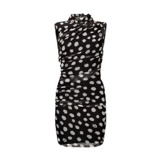 Liu Jo Kleedjes, Dames, Zwart, S, Polyester, Polkadot Stretch Jersey Minijurk