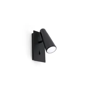 Faro Barcelona Lao Lampada Da Parete Nero Led 4,5w 3000k Marca Faro