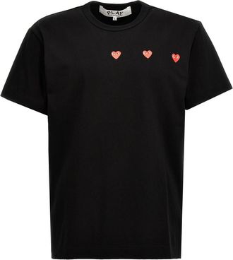 Comme Des Gar&ccedil;ons Black Logo Cotton T-Shirt