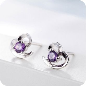 Generic Clip On Hoop Earrings Women Valentines Day Gifts for Her Women Plated Square Cubic Zirconia Hypoallergenic Studs Earrings 925 Silver Cubic Zirconia Ad