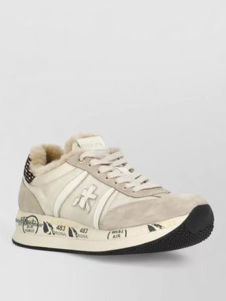 Premiata low top sneakers leather and fabric