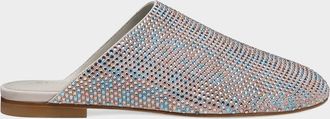 Stuart Weitzman Talia Shine Suede Mules