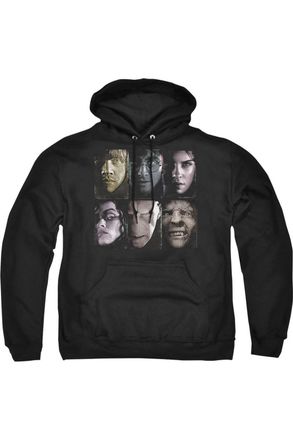 Gildan Harry Potter Horizontal Heads Adult Pull Over Hoodie / Hooded Sweatshirt