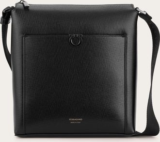 Ferragamo Uomo Borsa a tracolla Gancini Nero