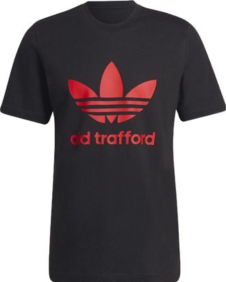 adidas Original Old Trafford Trefoil T-Shirt Black HP0451