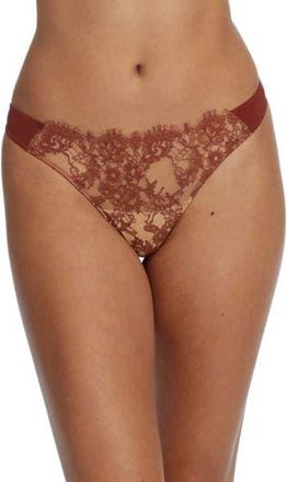 Skarlett Blue Entice Thong in Clay/Nylon at Nordstrom Rack, Size X-Large