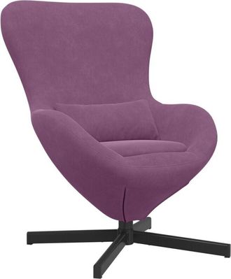 vidaXL Vidaxl - Sillón huevo Morado Terciopelo