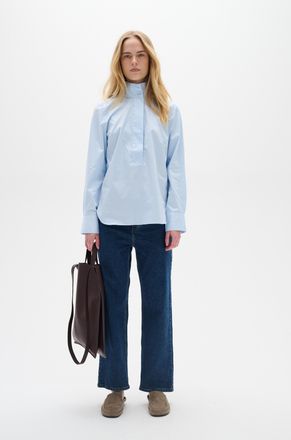 Inwear Overhemd met lang mouwen Loose fit Pastel Blue light blue