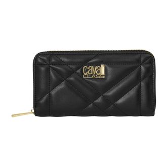 Cavalli Accessoires, Dames, Zwart, ONE Size, Gewatteerde Portemonnee