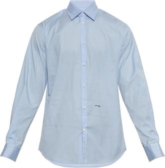 Dsquared2 Formal Shirts - Heren - Zakelijke Overhemden - Blauw - L - Overhemden
