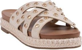 Good Choice Shoes Loola Studded Espadrille Sandal in Natural at Nordstrom Rack, Size 7.5