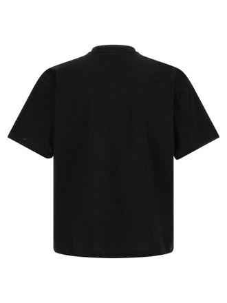 Versace Logo-Embroidered T-shirt - black