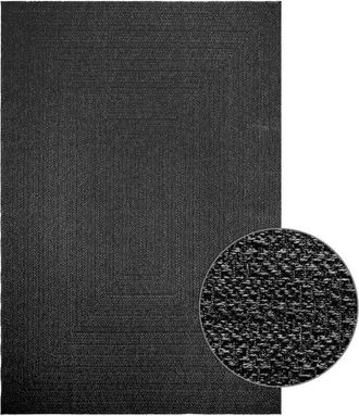 vidaXL Alfombra Zizur Apariencia Yute Interior Exterior Antracita Vidaxl