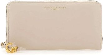 Gianni Chiarini Portemonnee met rits - Dames - Portefeuilles - Beige - ONE Size - Leer - Accessoires