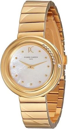 Pierre Cardin Watches, female, Yellow, Size: ONE SIZE Stainless Steel Dress Watch