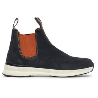 Blundstone 2147 Suede Unisex Ankle Boots - Navy Burnt Orange - Size:UK 10.5