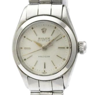 Rolex Pre-owned Oyster Precision 6410 Polshorloge - Dames - Vintage Horloges - Grijs - ONE Size - Vintage