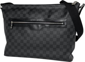 Louis Vuitton Black Damier Graphite Shoulder Bag (Pre-Owned)