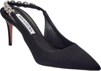 Aquazzura Love Link 75 Grosgrain Slingback Pump