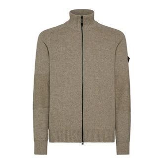 Peuterey Cardigans, male, Brown, Size: 2XL Badhams 03 Maglioncino con Zip