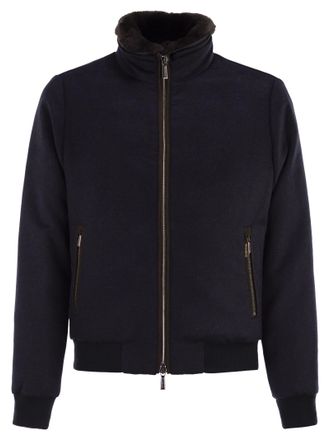Moorer Bellati LS9 Chaqueta de bombardero acolchada en lana y cachemir