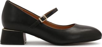 Kazar Zwarte Mary Jane pumps met bandjes Siona - Dames - Pumps - Zwart - 39 EU - Leer - Schoenen