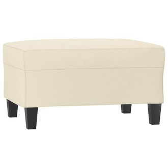vidaXL Poggiapiedi Crema 70x55x41 Cm In Similpelle - Vidaxl