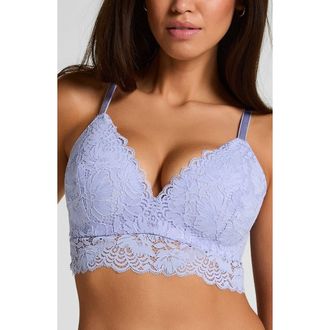 Hunkem&ouml;ller Andrea Wirefree Bralette in Baby Lavender at Nordstrom, Size 34B