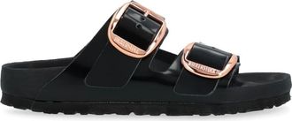 Birkenstock Arizona Big Buckle Narrow Fit - Dames - Sandalen - Zwart - 40 EU - Leer - Schoenen