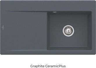 Villeroy & Boch Villeroy&boch - Fregadero Derecho Con Vaciador Autom&aacute;tico Villeroy Et Boch Subway 50, Grafito Ceramicplus