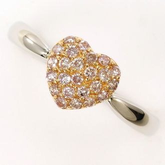 C&A Pink Gold Pink Platinum Pink Gold (18K) Platinum 900 Band Ring (Pre-Owned)