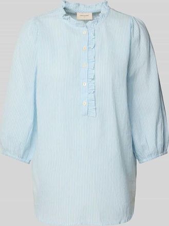 Freequent Regular Fit Bluse mit 3/4-Arm Modell Rolly in Hellblau, Größe XXL