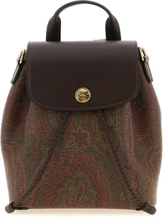 Etro Essential Small Backpack - Dames - Rugzakken - Veelkleurig - ONE Size - Katoen - Tassen