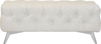 HOME AFFAIRE Polsterhocker »Amaury« Chesterfield-Optik, Breite 120cm, Fussfarbe wählbar