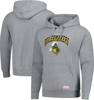 Mitchell & Ness Mens Mitchell & Ness Heather Gray Purdue Boilermakers Classic Arch Pullover Hoodie at Nordstrom, Size Xxx-Large