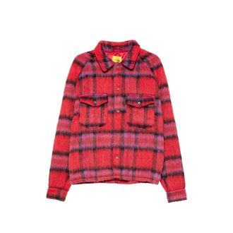 Diet Starts Monday Check-pattern Oversized Shirt