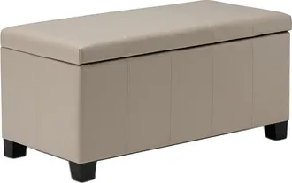 Simpli Home Dover 36In Contemporary Rectangle Storage Ottoman Bench