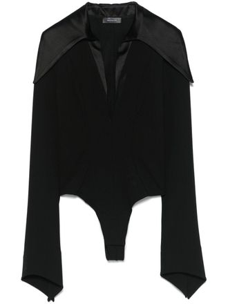 MUGLER Body con borchie - Nero