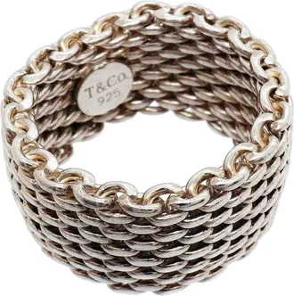 Tiffany & Co. Silver 925 Band Ring (Pre-Owned)
