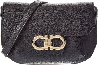 Ferragamo Gancini Leather Shoulder Bag