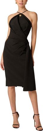 Aidan Mattox Bi-Stretch Crepe Midi Dress
