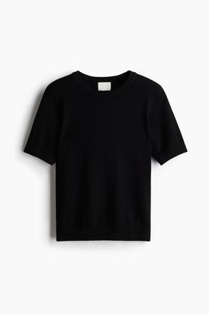 H&M Feinstrickshirt - Schwarz