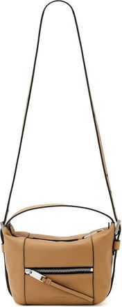 AllSaints Mini Vega Grab Leather Crossbody Bag in Acetone Tan Brown at Nordstrom