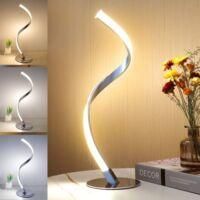 OEM L&aacute;mpara De Mesita De Noche Led Espiral Regulable - Acero Inoxidable - Temperaturas De Color 3000k-5000k - Cable De 1,5 M Para Una F&aacute;cil Instalaci&oacute;n - 